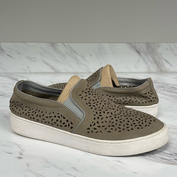 Vionic Midi Perforated Brown Slip On Sneaker - Picture 1 of 11